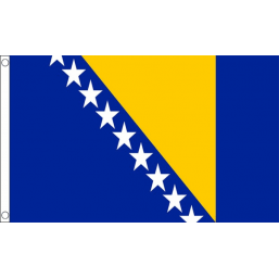 Bosnia & Herzegovina National Flag - Budget 5 x 3 feet Flags - United Flags And Flagstaffs