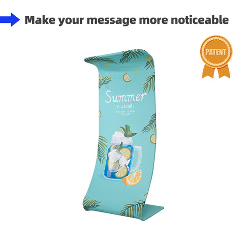 Free Standing Fabric Banner - Snake Shape