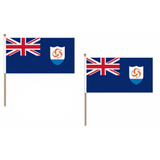 Anguilla Fabric National Hand Waving Flag  - United Flags And Flagstaffs