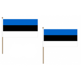 Estonia Fabric National Hand Waving Flag Flags - United Flags And Flagstaffs