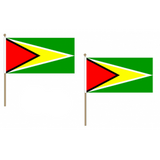 Guyana Fabric National Hand Waving Flag Flags - United Flags And Flagstaffs