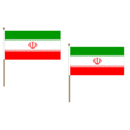 Iran Fabric National Hand Waving Flag Flags - United Flags And Flagstaffs