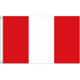 Peru (Civil) National Flag - Budget 5 x 3 feet Flags - United Flags And Flagstaffs