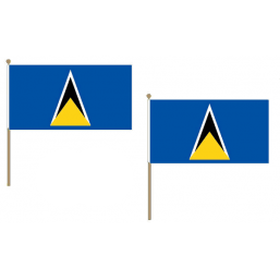 St Lucia National Hand Waving Flag Flags - United Flags And Flagstaffs