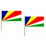 Seychelles Fabric National Hand Waving Flag Flags - United Flags And Flagstaffs