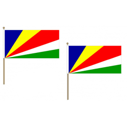 Seychelles Fabric National Hand Waving Flag Flags - United Flags And Flagstaffs