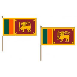 Sri Lanka Fabric National Hand Waving Flag Flags - United Flags And Flagstaffs