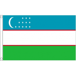 Uzbekistan National Flag - Budget 5 x 3 feet Flags - United Flags And Flagstaffs