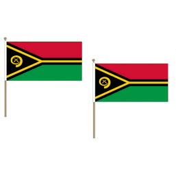 Vanuatu Fabric National Hand Waving Flag Flags - United Flags And Flagstaffs