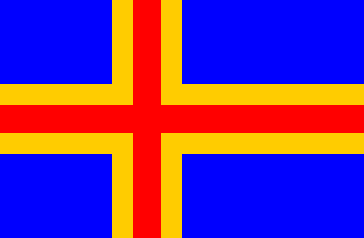 Aland Islands National Flag Sewn Flags - United Flags And Flagstaffs
