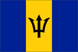 Barbados National Flag Sewn Flags - United Flags And Flagstaffs