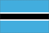 Botswana National Flag Sewn Flags - United Flags And Flagstaffs