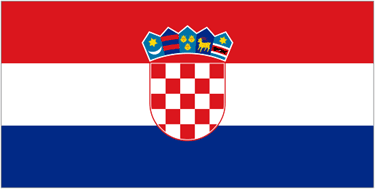 Croatia National Flag Printed Flags - United Flags And Flagstaffs