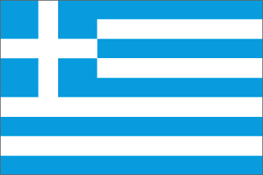Greece National Flag Printed Flags - United Flags And Flagstaffs