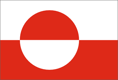 Greenland National Flag Printed Flags - United Flags And Flagstaffs
