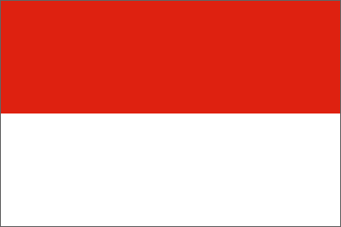 Indonesia National Flag Printed Flags - United Flags And Flagstaffs