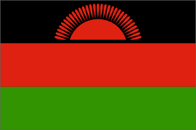 Malawi National Flag Printed Flags - United Flags And Flagstaffs
