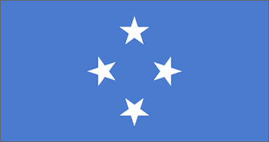 Micronesia National Flag Printed Flags - United Flags And Flagstaffs