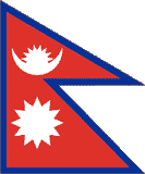 Nepal National Flag Sewn Flags - United Flags And Flagstaffs