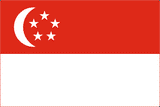 Singapore National Flag Printed Flags - United Flags And Flagstaffs