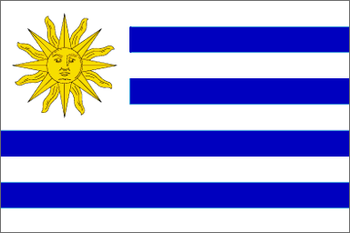 Uruguay National Flag Printed Flags - United Flags And Flagstaffs