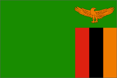 Zambia National Flag Printed Flags - United Flags And Flagstaffs